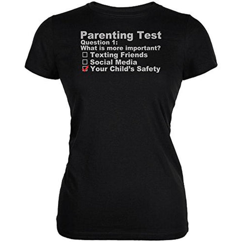 Parenting Test Child Safety Juniors Soft T Shirt