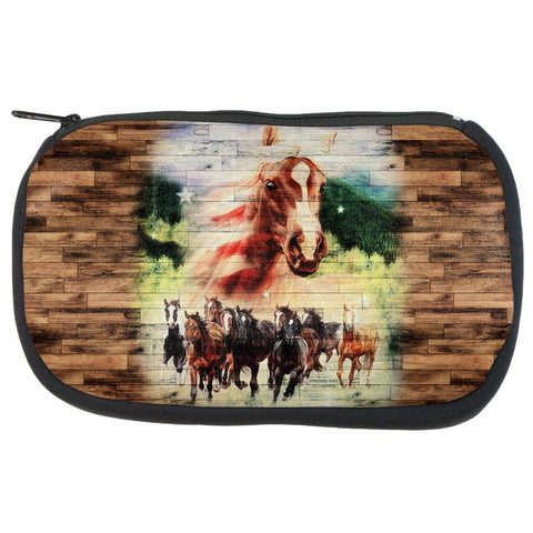 4th of July Wild Horse Mustang Patriot Travel Bag