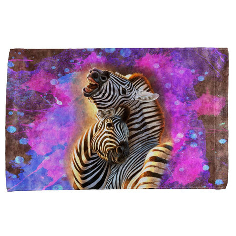 Zebra Lovers Splatter All Over Hand Towel