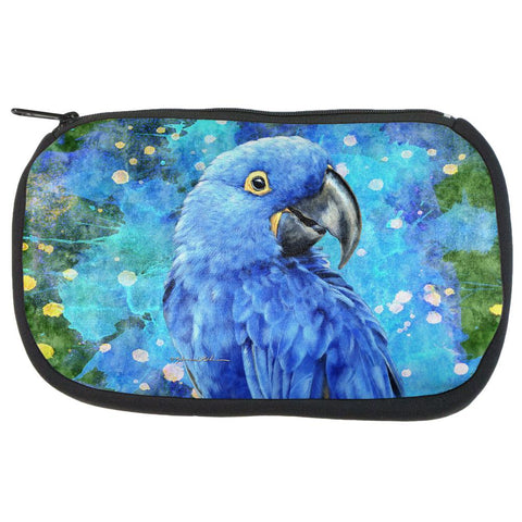 Blue Hyacinth Macaw Splatter Travel Bag