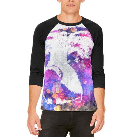 Spirit Bear Splatter Mens Raglan T Shirt
