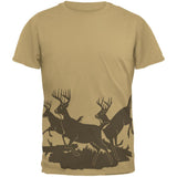 Running Deer Silhouette Mens T Shirt