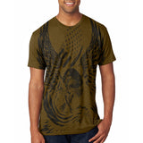 Screaming Eagle American Flag Mens Soft T Shirt front view