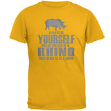 Always Be Yourself Rhino Mens T Shirt