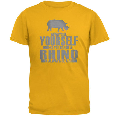 Always Be Yourself Rhino Mens T Shirt
