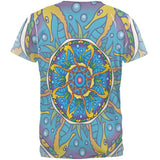 Mandala Trippy Stained Glass Seahorse All Over Mens T Shirt