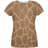 Giraffe Pattern All Over Womens T Shirt