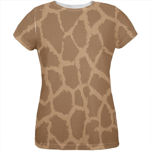 Giraffe Pattern All Over Womens T Shirt