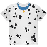 Halloween Dalmatian Costume Blue Collar All Over Youth T Shirt