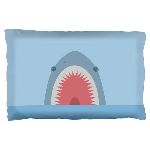 Cute Fun Shark Attack Pillow Case
