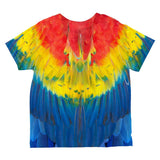 Halloween Scarlet Macaw Parrot Costume All Over Toddler T Shirt