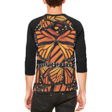 Halloween Monarch Butterfly Costume Mens Raglan T Shirt