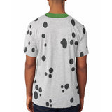 St Patrick's Day Dog Dalmatian Costume Green Collar Shamrock All Over Mens T Shirt