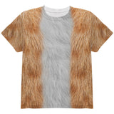 Halloween Orange Cat Costume All Over Youth T Shirt