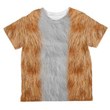 Halloween Orange Cat Costume All Over Toddler T Shirt