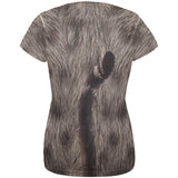 Halloween Grey Cat Costume All Over Womens T Shirt