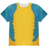 Halloween Costume Blue & Yellow Parrot Macaw Costume All Over Youth T Shirt