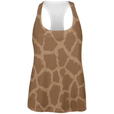 Halloween Giraffe Pattern Costume All Over Womens Work Out Tank Top