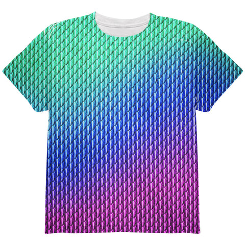 Halloween Chinese Celestial Dragon Scales Costume All Over Youth T Shirt front view