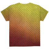 Halloween Red Fire Dragon Scales Costume All Over Youth T Shirt