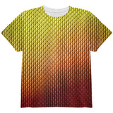 Halloween Red Fire Dragon Scales Costume All Over Youth T Shirt