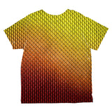 Halloween Red Fire Dragon Scales Costume All Over Toddler T Shirt