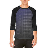 Halloween Black Shadow Dragon Scales Costume Mens Raglan T Shirt front view
