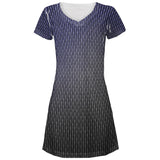 Halloween Black Shadow Dragon Scales Costume All Over Juniors Beach Cover-Up Dress