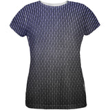 Halloween Black Shadow Dragon Scales Costume All Over Womens T Shirt front view