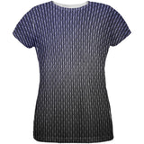 Halloween Black Shadow Dragon Scales Costume All Over Womens T Shirt