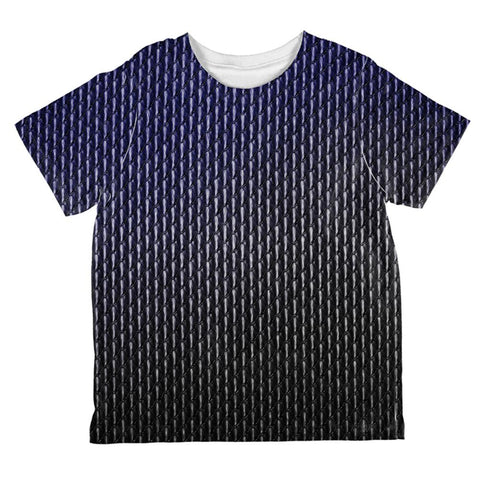 Halloween Black Shadow Dragon Scales Costume All Over Toddler T Shirt