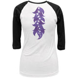 Halloween Magical Pony Costume White Juniors 3/4 Sleeve Raglan T Shirt
