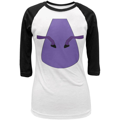 Halloween Magical Pony Costume White Juniors 3/4 Sleeve Raglan T Shirt