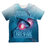 Always Be Yourself Unless Laser Shark All Over Toddler T Shirt