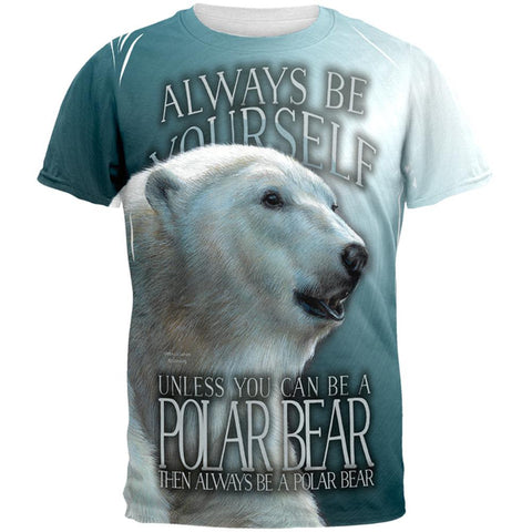 Always Be Yourself Unless Polar Bear All Over Mens T Shirt