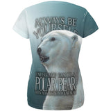 Always Be Yourself Unless Polar Bear All Over Womens T Shirt