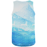 Not An Ugly Christmas Sweater Winter Mountains Deer All Over Mens Tank Top