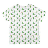 Christmas Tree Rex T-Rex Dinosaur Pattern All Over Toddler T Shirt