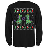 Tree Rex T Rex Ugly Christmas Sweater Mens Long Sleeve T Shirt
