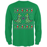 Tree Rex T Rex Ugly Christmas Sweater Mens Long Sleeve T Shirt