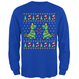 Tree Rex T Rex Ugly Christmas Sweater Mens Long Sleeve T Shirt