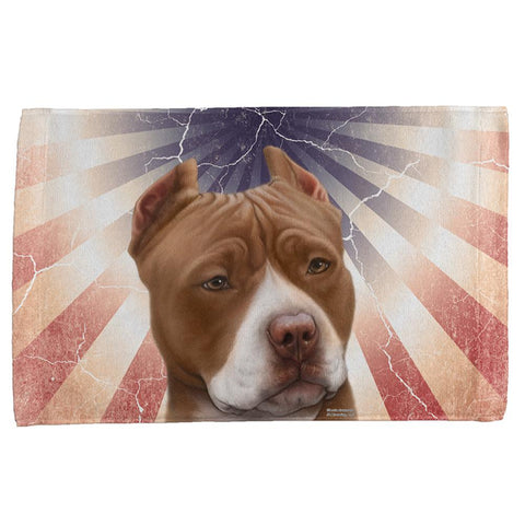 Pit Bull Terrier Live Forever All Over Hand Towel