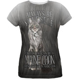 Always Be Yourself Unless Maine Coon Cat All Over Womens T Shirt