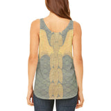 Halloween Green Dragon Costume Juniors Flowy Side Slit Tank Top