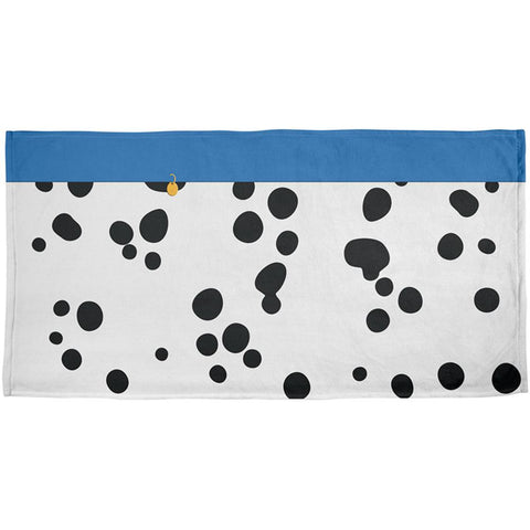 Dog Dalmatian Blue Collar All Over Beach Towel