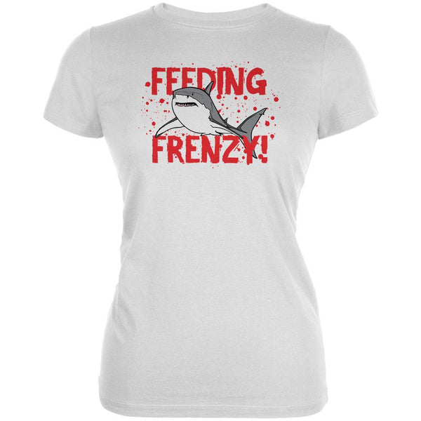 Shark Bloody Feeding Frenzy Juniors Soft T Shirt – Animalworld.com