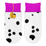 Valentine's Day Dalmatian Costume Pink Collar Be Mine Toddler Ankle Socks