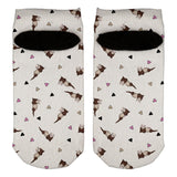 Retro Ferret Pattern All Over Adult Ankle Socks