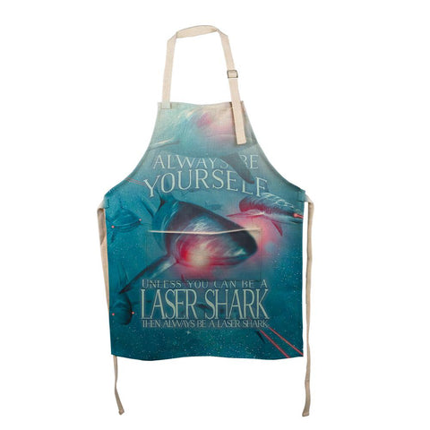 Always Be Yourself Unless Laser Shark All Over Apron