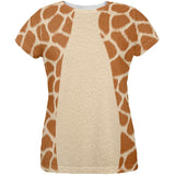 Halloween Costume Giraffe All Over Womens Costume T Shirt - front view